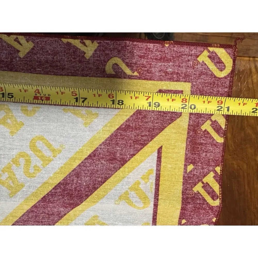 College Team Tie Bandana for NCAA NEW ASU Arizona State University 21” X 21”